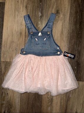 NWT Oshkosh B'gosh Unicorn Overall Dress